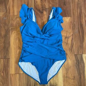 B2Prity Women's One Piece Blue Swimsuit. NWT. Size 2XL.